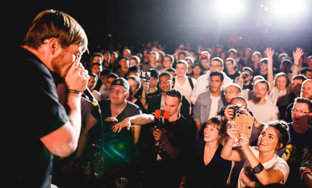In der Buchhandlung am Marienplatz treten die weltbesten Beatboxer gegeneinander an. Copyright: Maciek Barski
