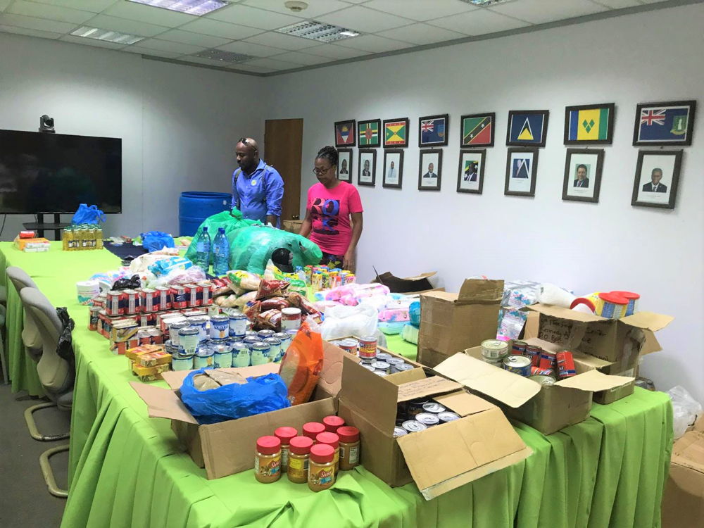 Relief items received from the Grenada Industrial Development Corporation (GIDC).