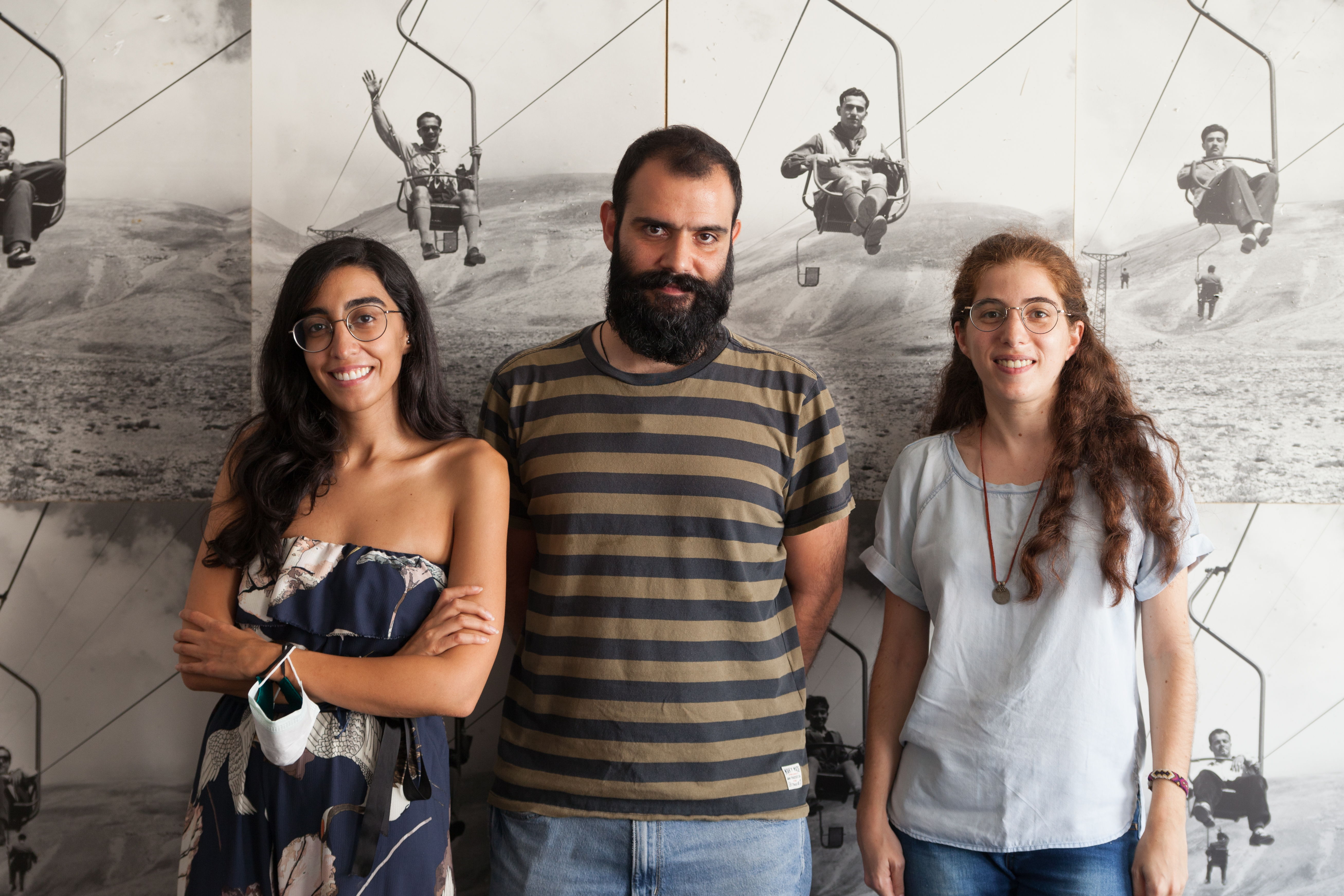 From left to right: Blanche Eid, Asadour Garvanian, and Rhéa Dagher. Photo: Christopher Baaklini.