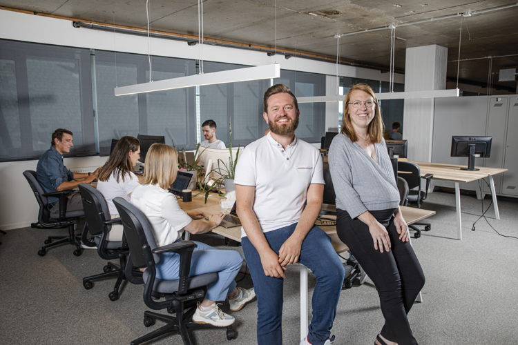 Ellen Baetens en Clovis Six, co-founders van BloomUp