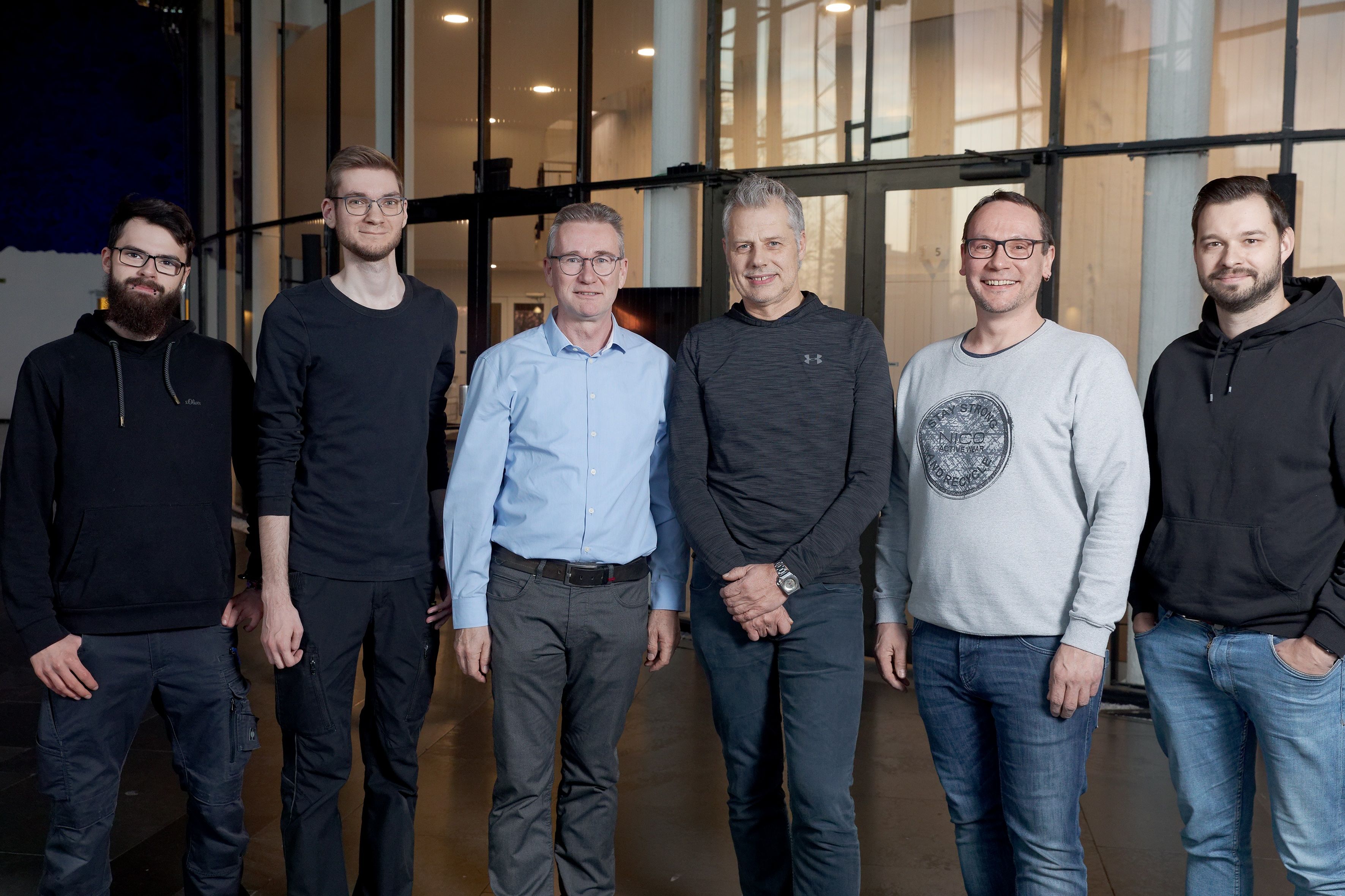 From l. to r.: Max Kallien, Fabian Halseband, Per Witte, Jörg Debbert, Dirk Lansing, Jan Wittkowski