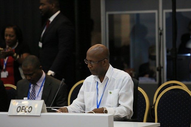 Ambassador Anthony Severin, Head of International Relations, representing the OECS Commission.