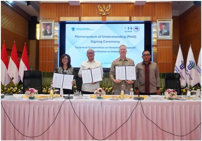 Strengthening Bilateral Investment: USABC, AmCham Indonesia, and Ministry of Investment and Downstream Industry / Indonesia Investment Coordinating Board (BKPM) Sign MoU