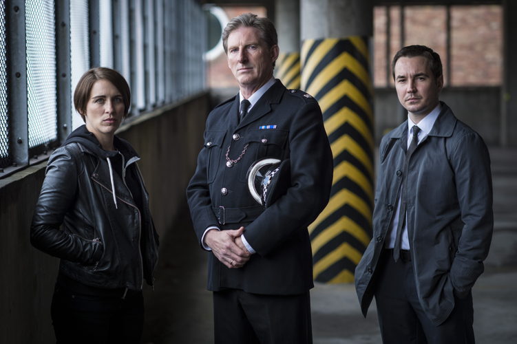 DC Kate Fleming (Vicky McClure), Ted Hastings (Adrian Dunbar), D.S. Steve Arnott (Martin Compston) © BBC