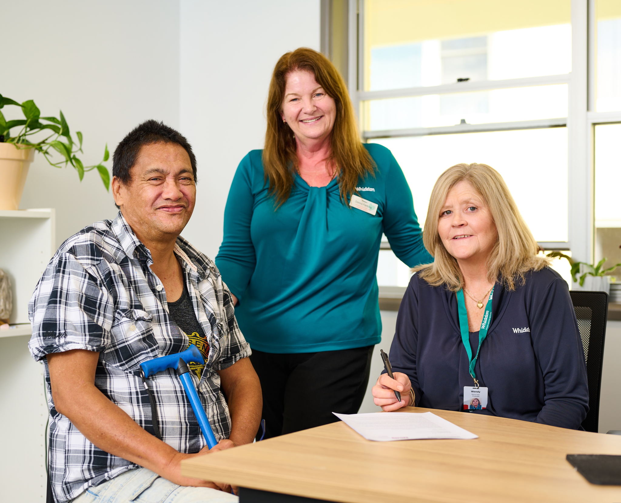 David Takiari and his Whiddon Support Coordination team.
