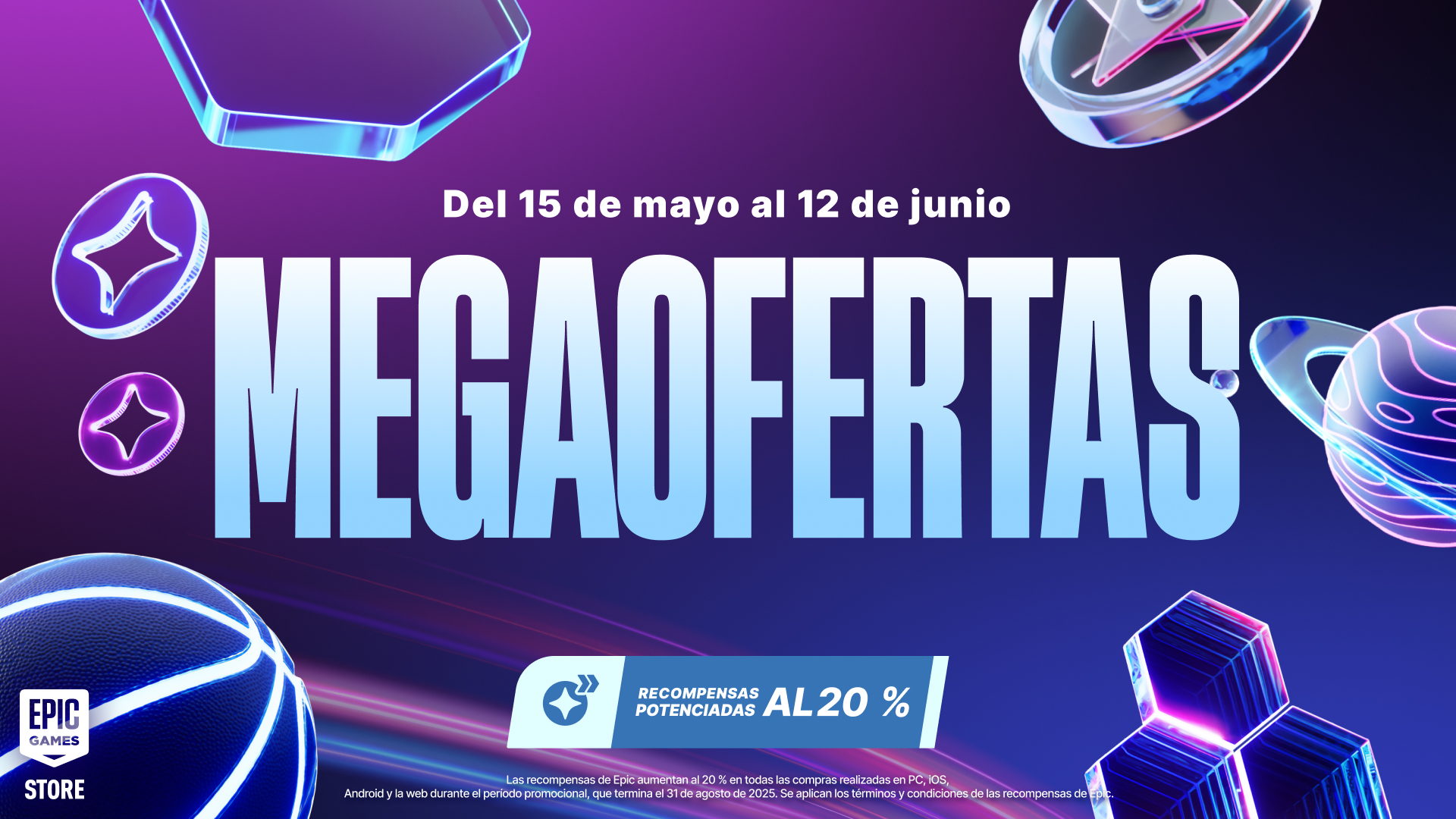 Megaofertas 2025: descuentos, recompensas y juegos gratis en Epic Games Store