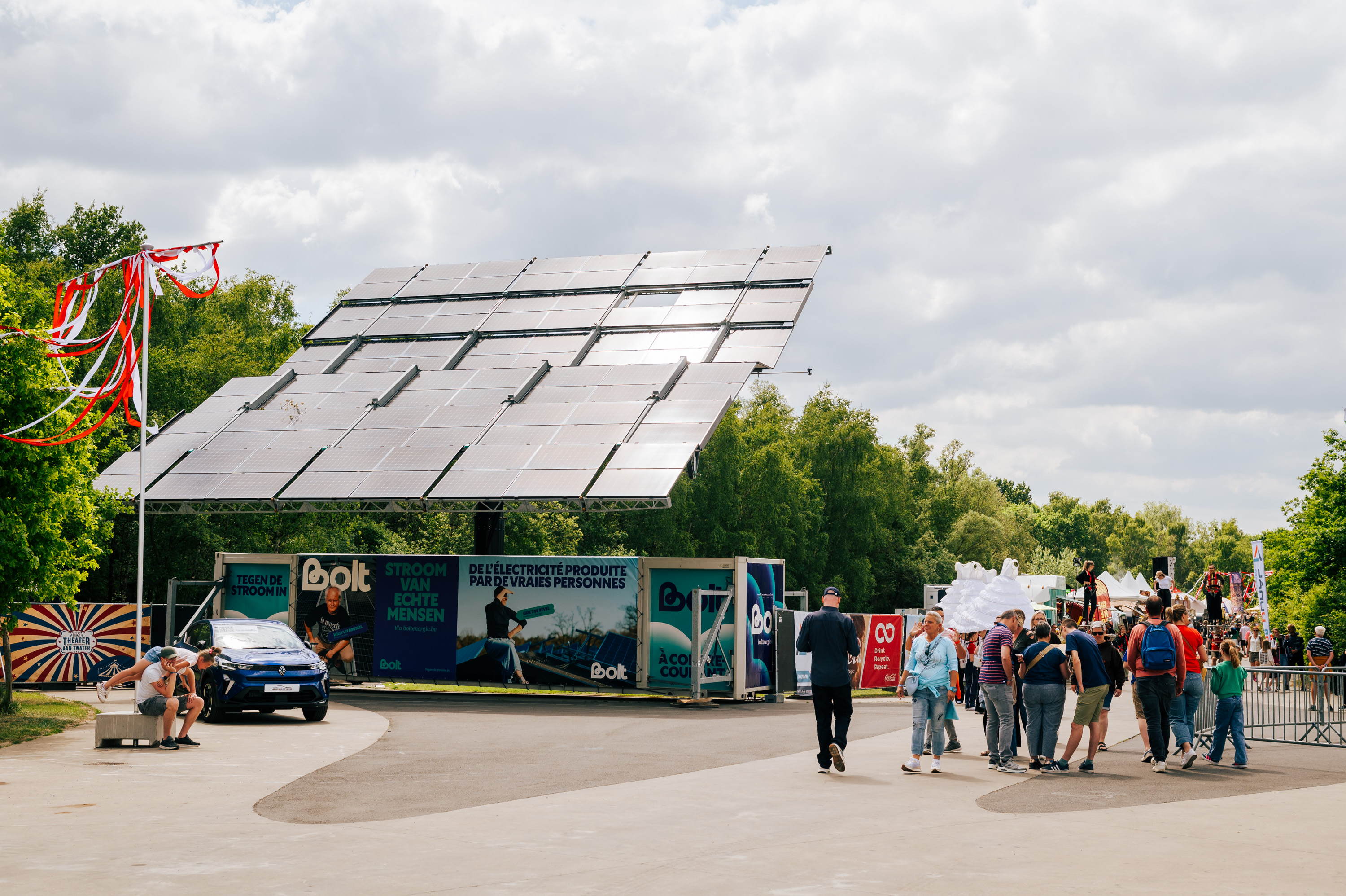 La plus grande installation solaire mobile arrive à l’Eupen Musik Marathon