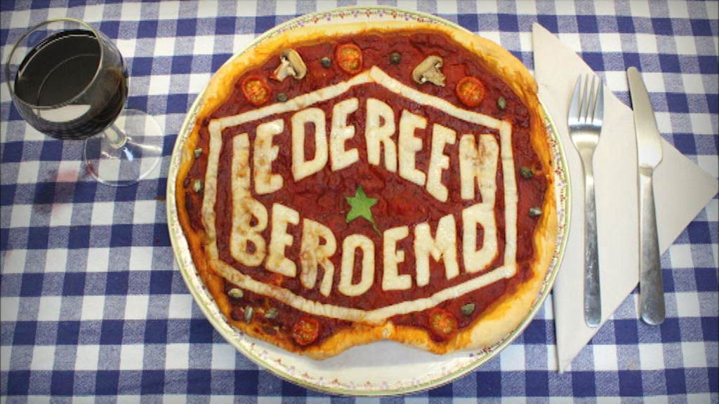 Iedereen beroemd-logo: pizza