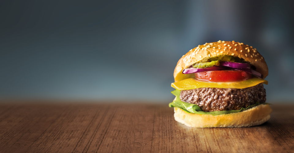 Burger op basis van kweekvlees