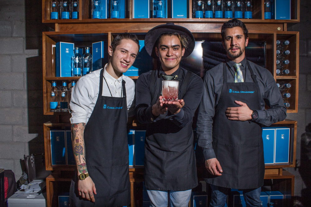 Jaime Morales, Irael Orellana y German Ortega mixology session