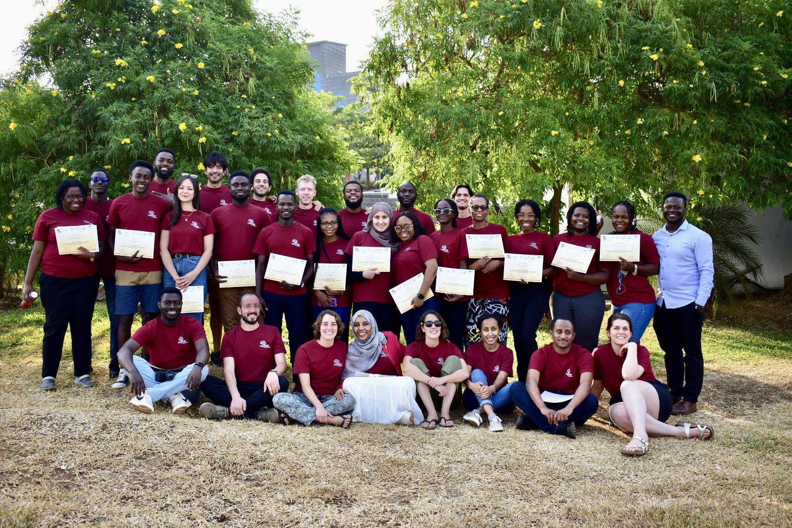 Graduates and teachers of the summer school