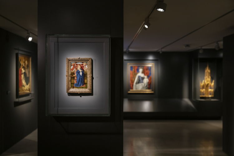 Madonna bij de fontein van Jan van Eyck in de tentoonstelling Madonna ontmoet Dulle Griet, collectie KMSKA, foto Ans Brys