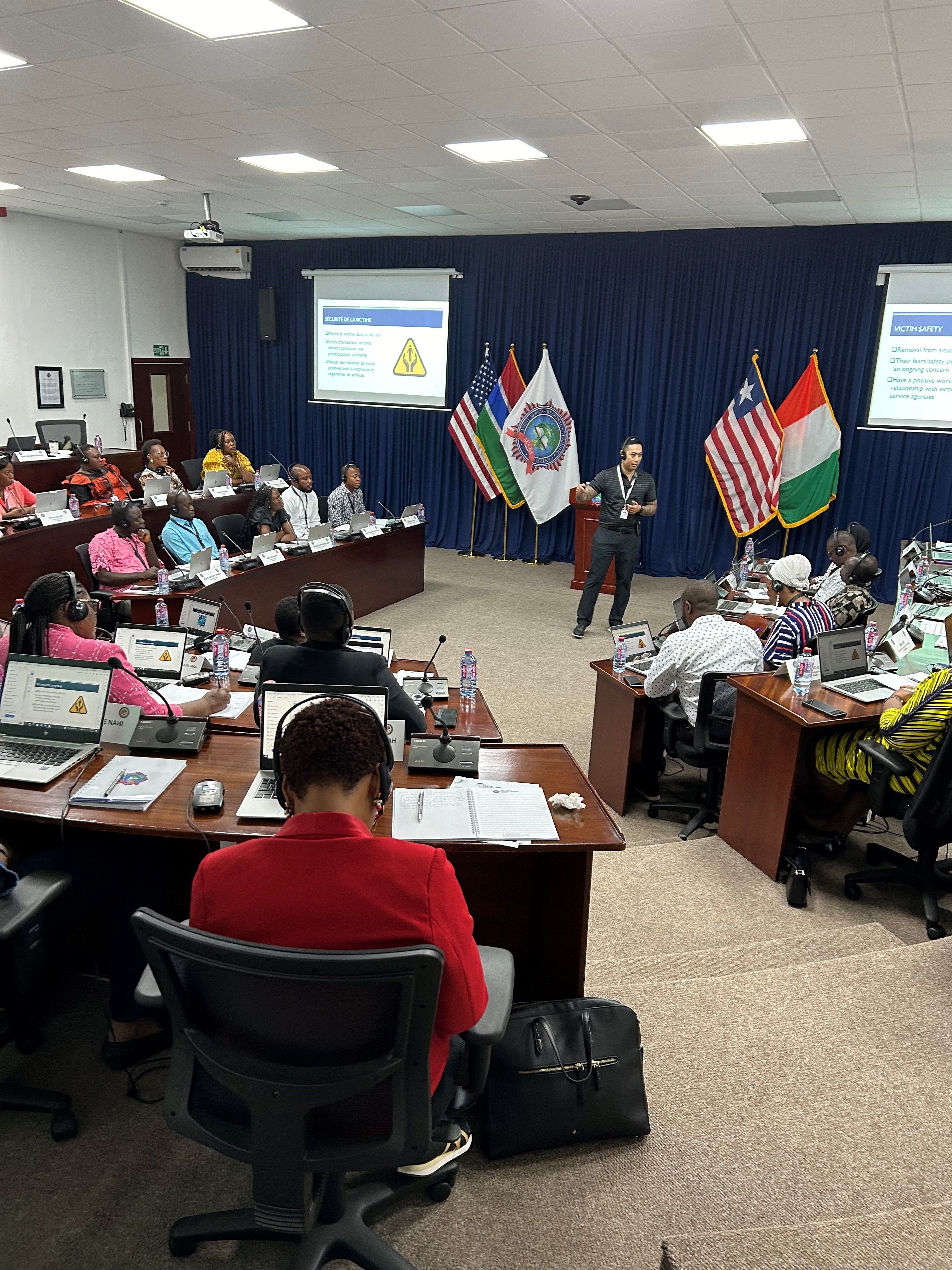 ISP Special Agent Mark Javier provides Domestic and Gender Based Violence investigation training