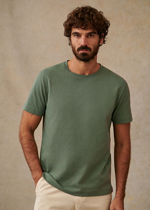 Octobre Editions - T-Shirt Kenneth Vert Sauge - 45€