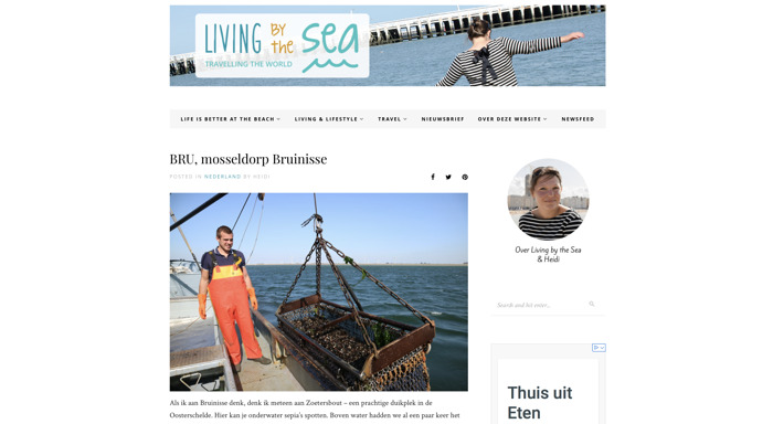 Vlaamse blog Living By The Sea over het Mosseldorp