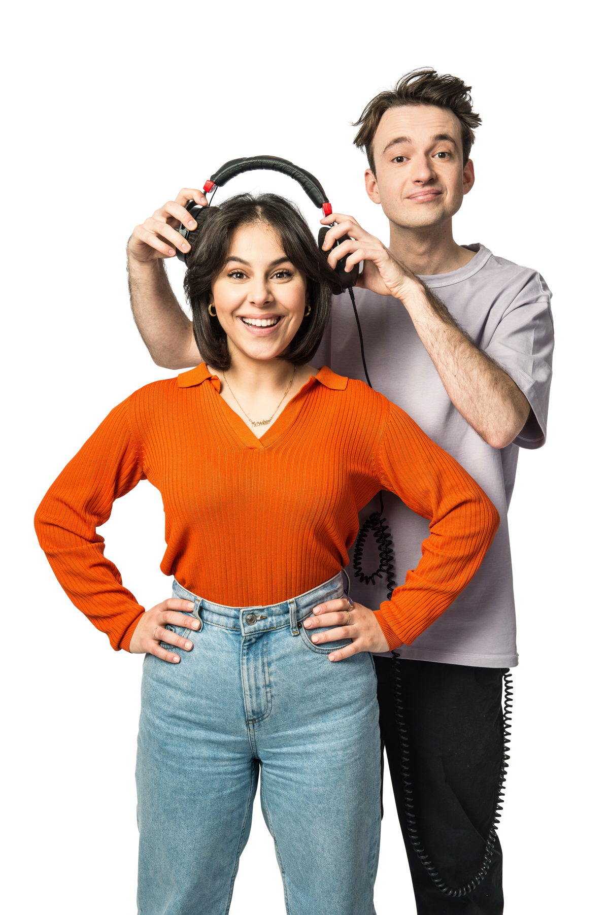 Kawtar Ehlalouch en Robin Keyaert presenteren de ochtendshow op MNM