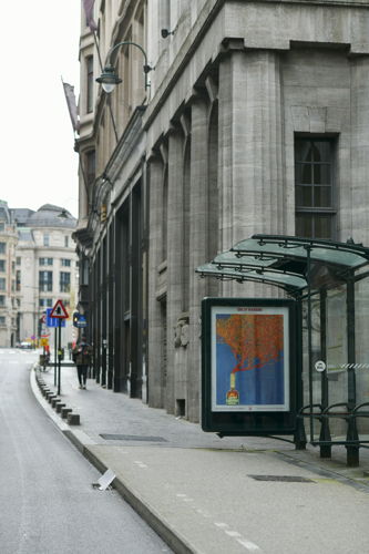 Rue d'Arenberg (Bruxelles) - Oeuvre de Colin Waeghe - Galerie Zwarthuis
