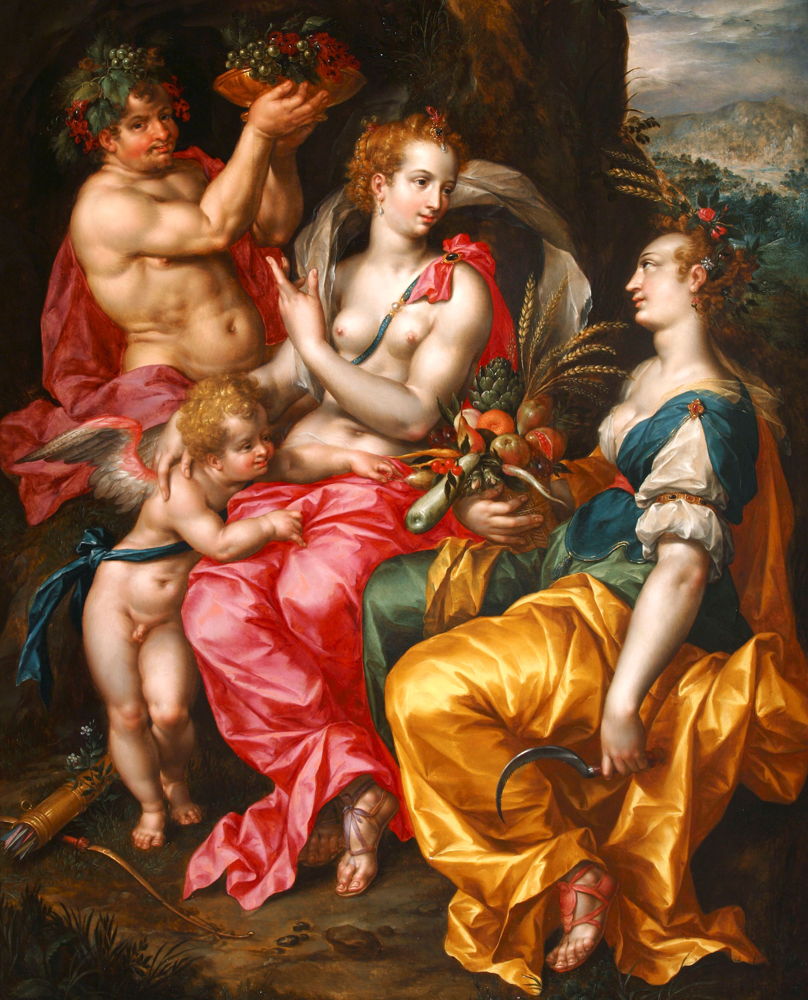Hendrick De Clerck, Ceres, Venus and Bacchus (c) Private collection, courtesy Haboldt & Co, Paris and New York.