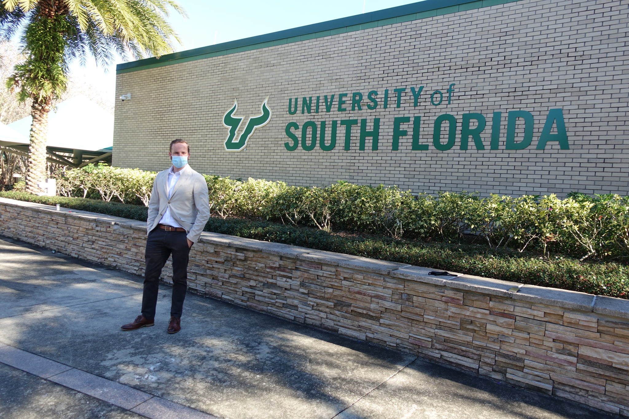 University of South Florida (USF) is a preeminent state research university that recently installed Sennheiser’s TeamConnect Ceiling 2 in 96 of its classrooms. Pictured is Michael Kraus, Audio Vision Engineering & Systems, USF IT (Photo courtesy USF).