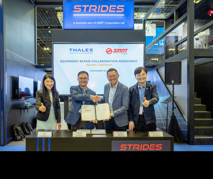 SMRT Trains & Thales to enhance reliability and sustainability of Singapore metro lines © SMRT Trains