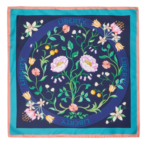 Rose Branch 45x45cm Silk Scarf by Liberty, £95;  | www.libertylondon.com