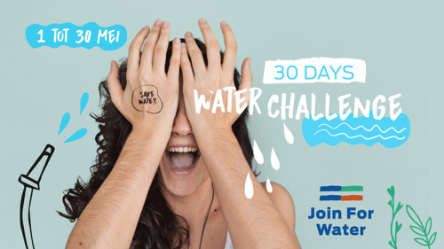 Persbericht: Join For Water lanceert nu maandag de Water Challenge