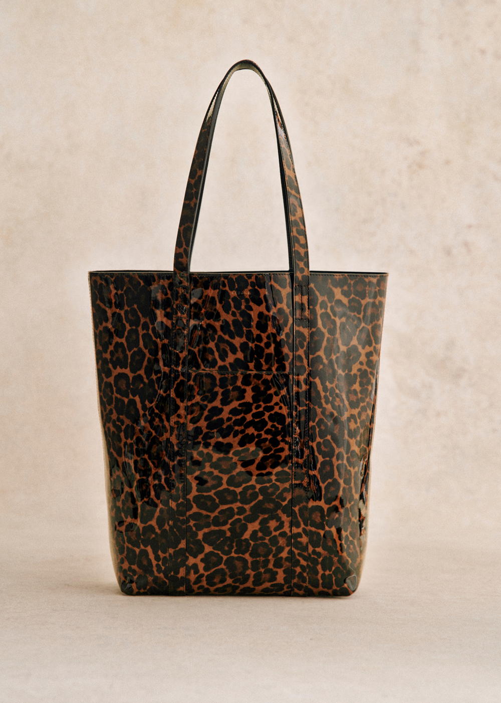 Sézane - LE CABAS LEOPARD VERNIS (5)