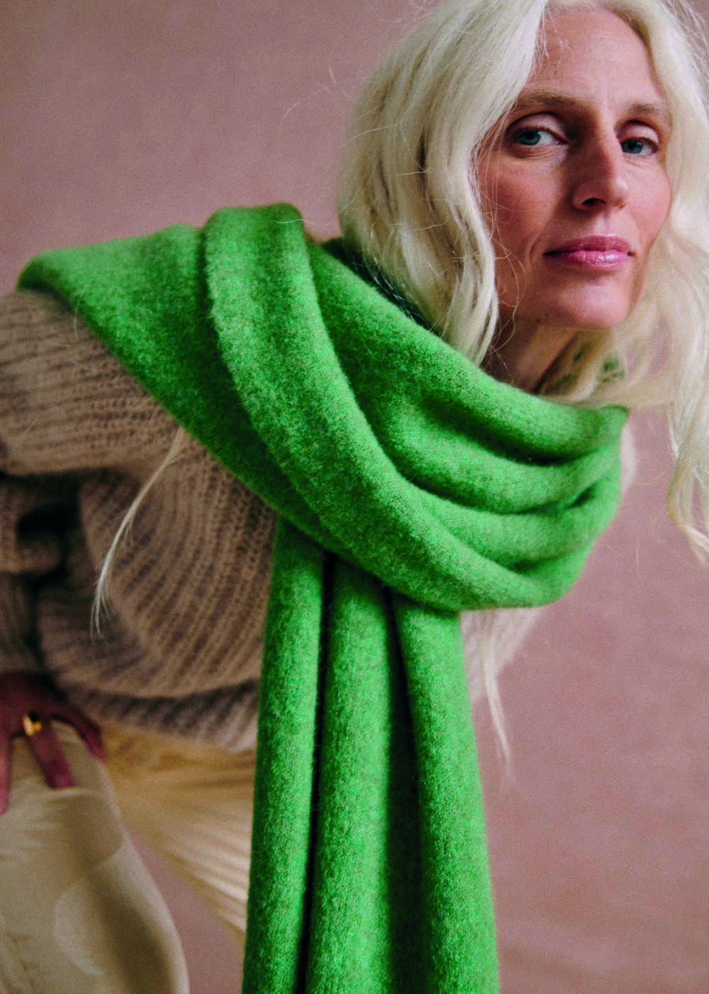 Sézane - ECHARPE MARIANNE VERT - 75€