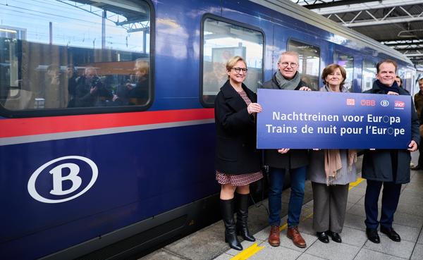 Bruxelles accueille le premier train Nightjet en provenance de Berlin