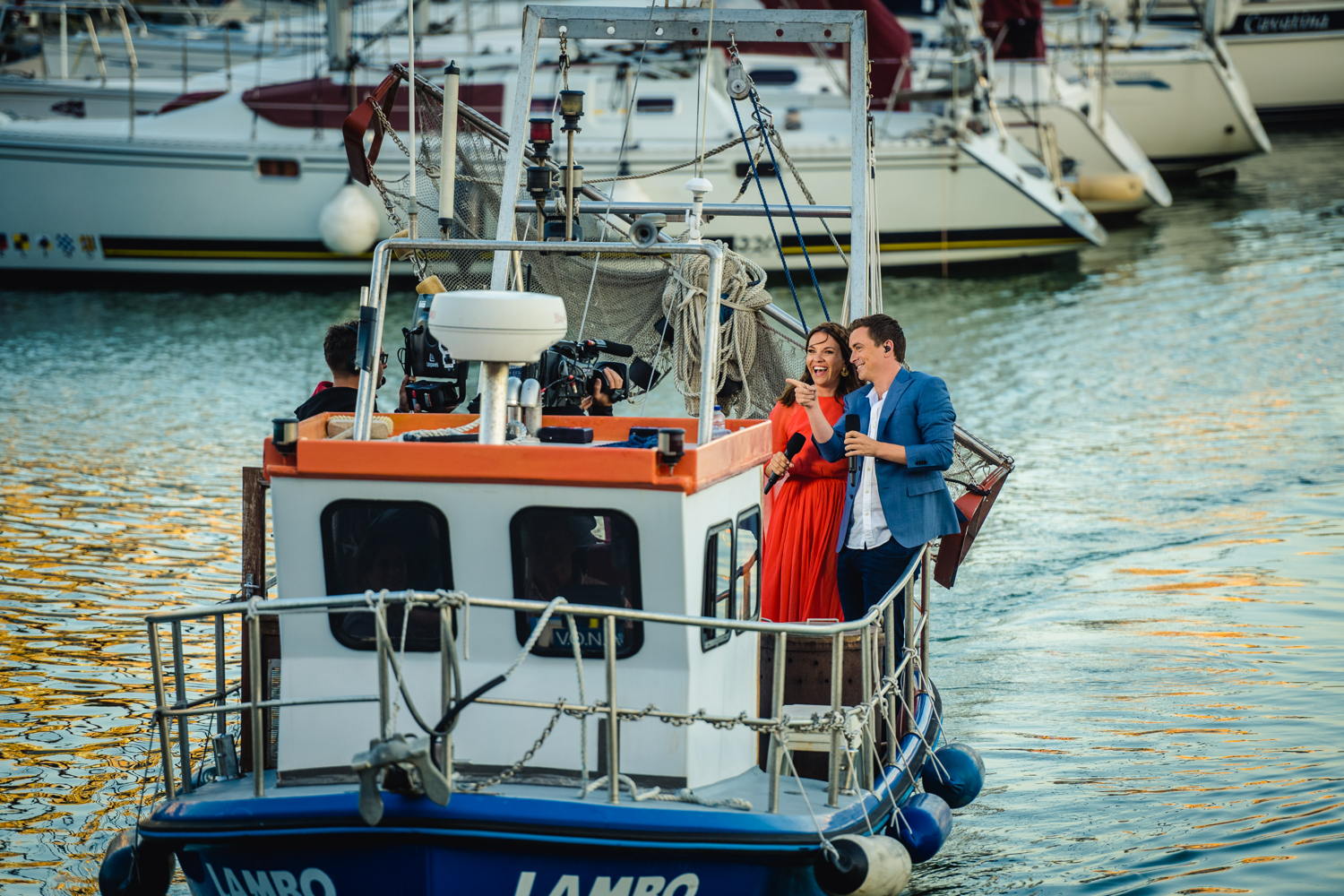 Siska Schoeters en Niels Destadsbader – © VRT