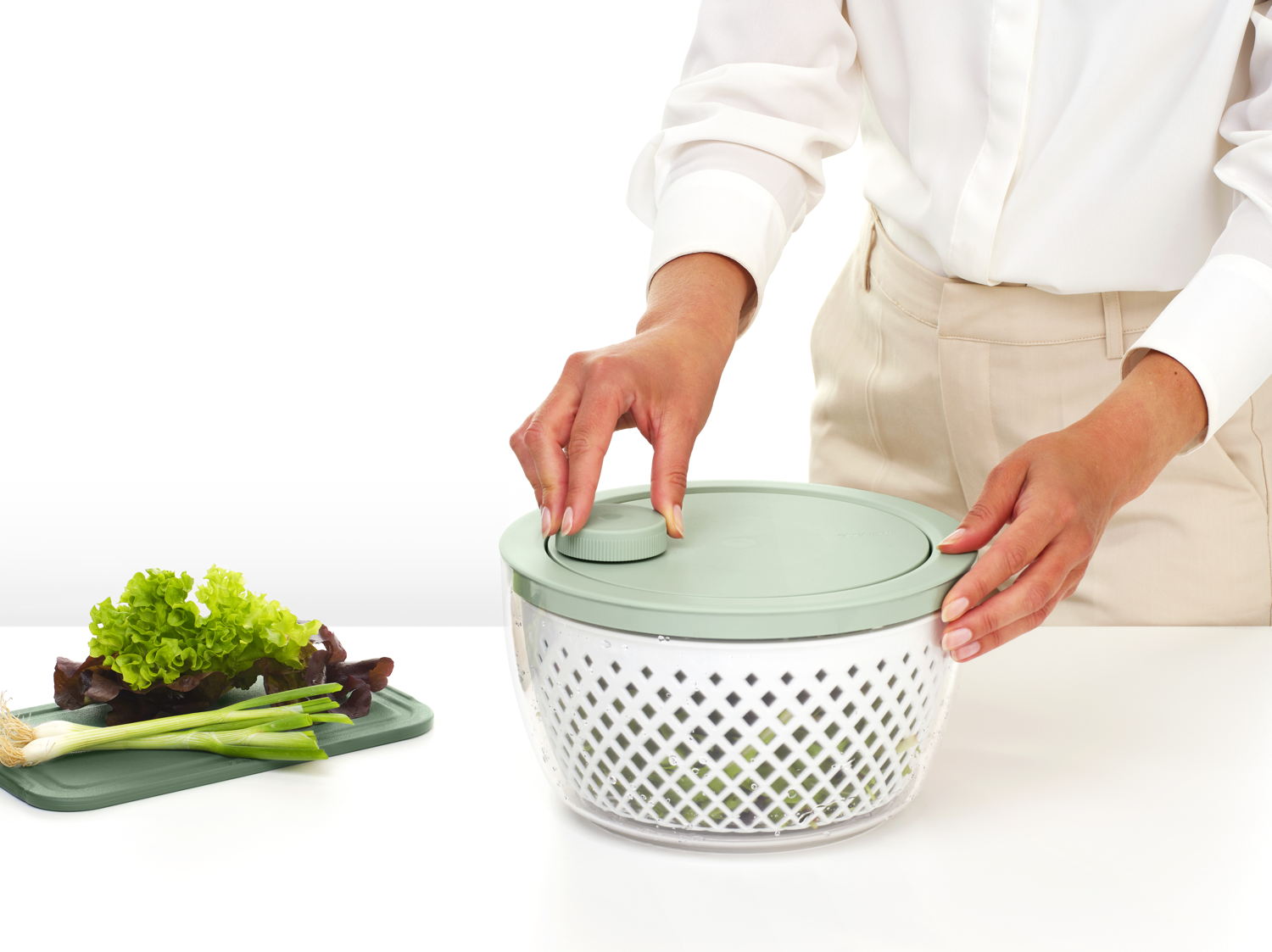 Tasty+ Salad Spinner - Jade Green - 8710755145407 Brabantia_6_NR-40966
