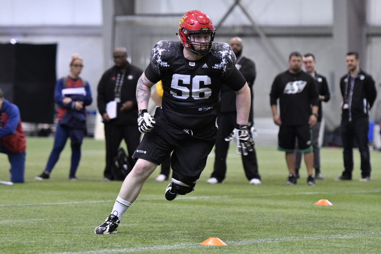 16. Braden Schram. Photo Credit: Arthur Ward/CFL