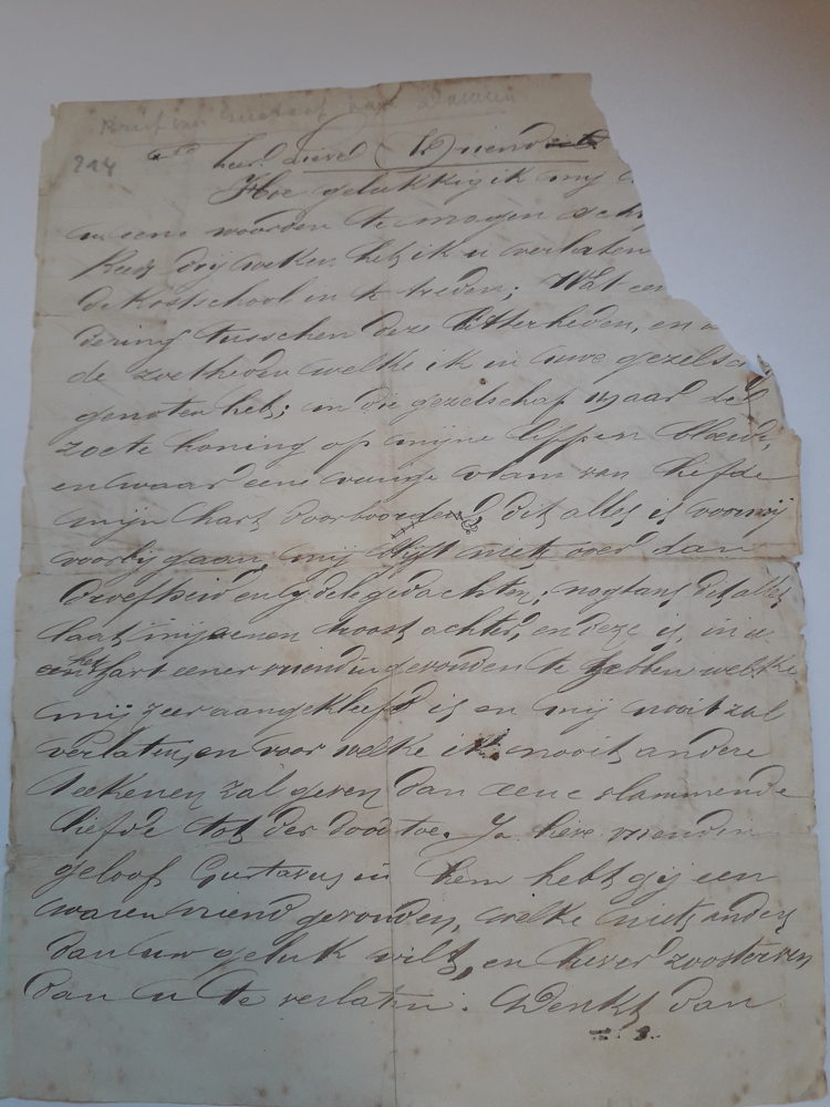 Liefdesbrief Gustaaf Van Damme