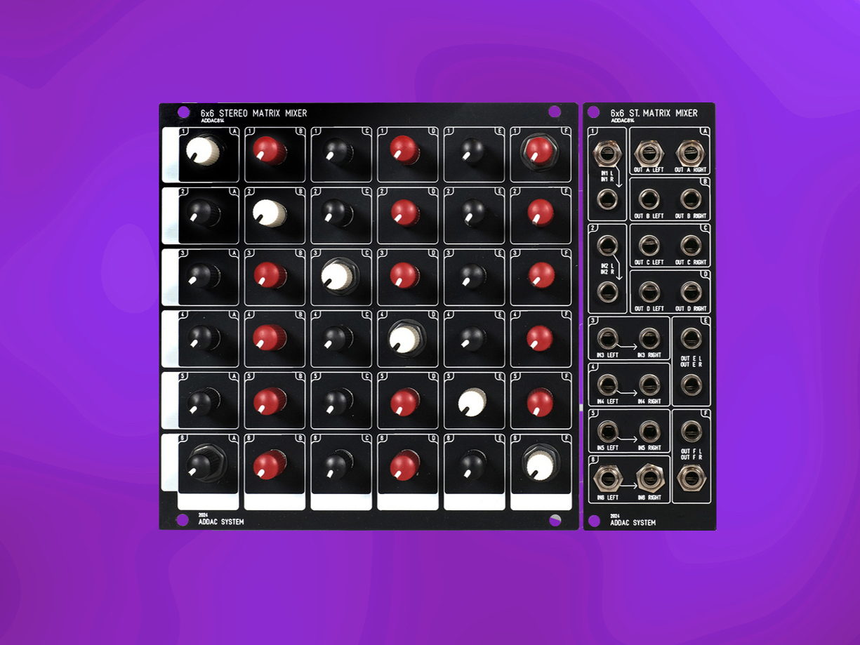 ADDAC System Unveils its 6x6 Stereo Matrix Mixer