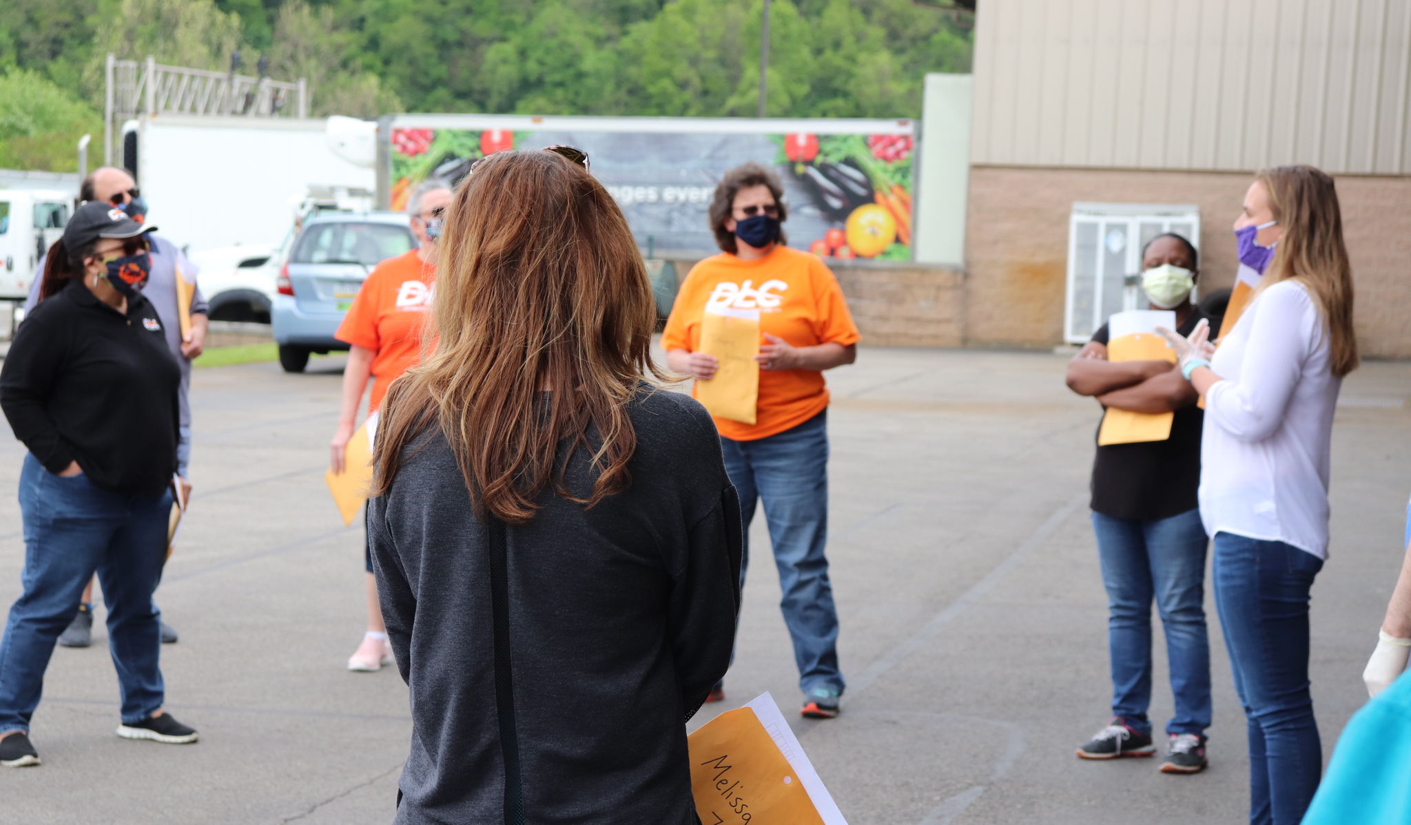 Each employee volunteer was given a route to follow pinpointing the homes needing a delivery.