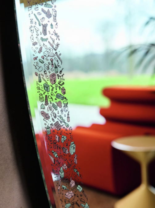  Sosia mirror by Ugo La Pietra for Zanotta