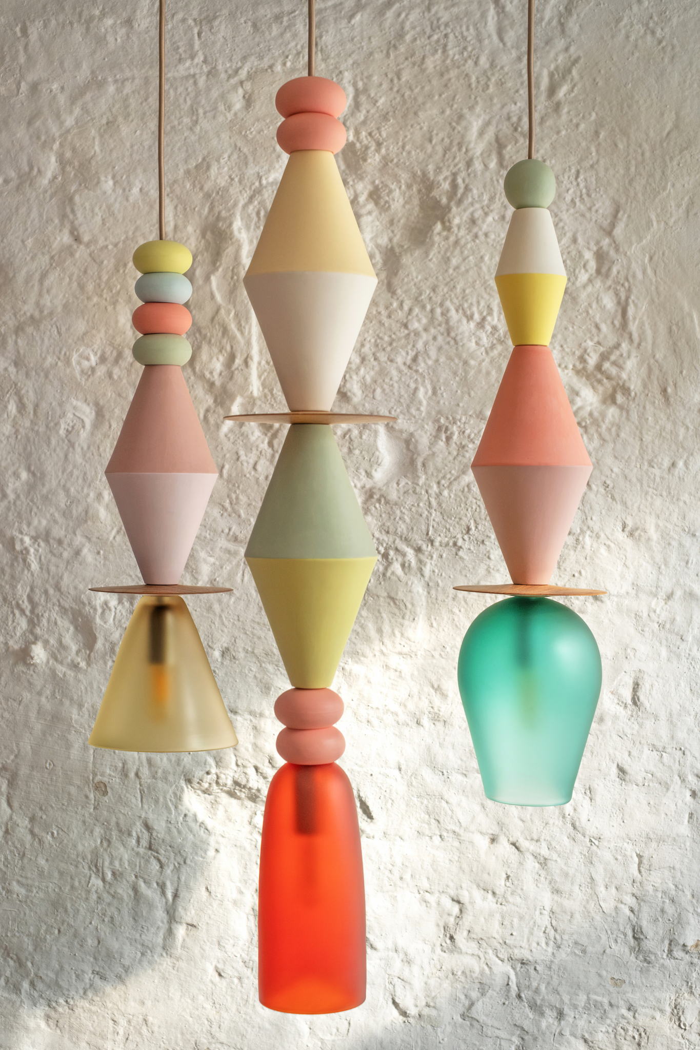Above: Curiousa Carnival drop chandeliers