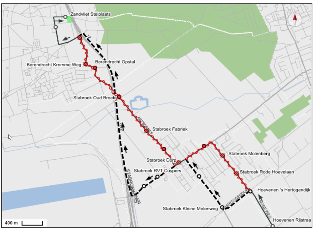 Omleiding lijn 70 richting Zandvliet