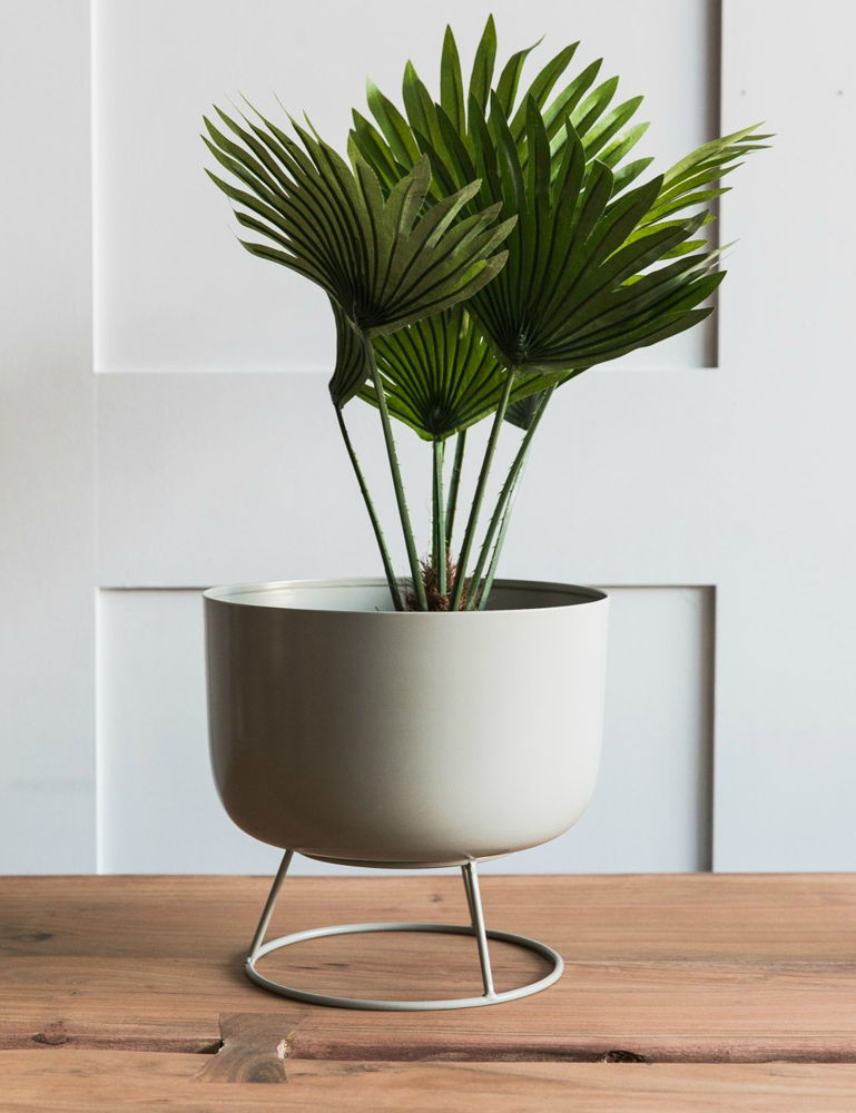 
Grey Plant Pot on Stand