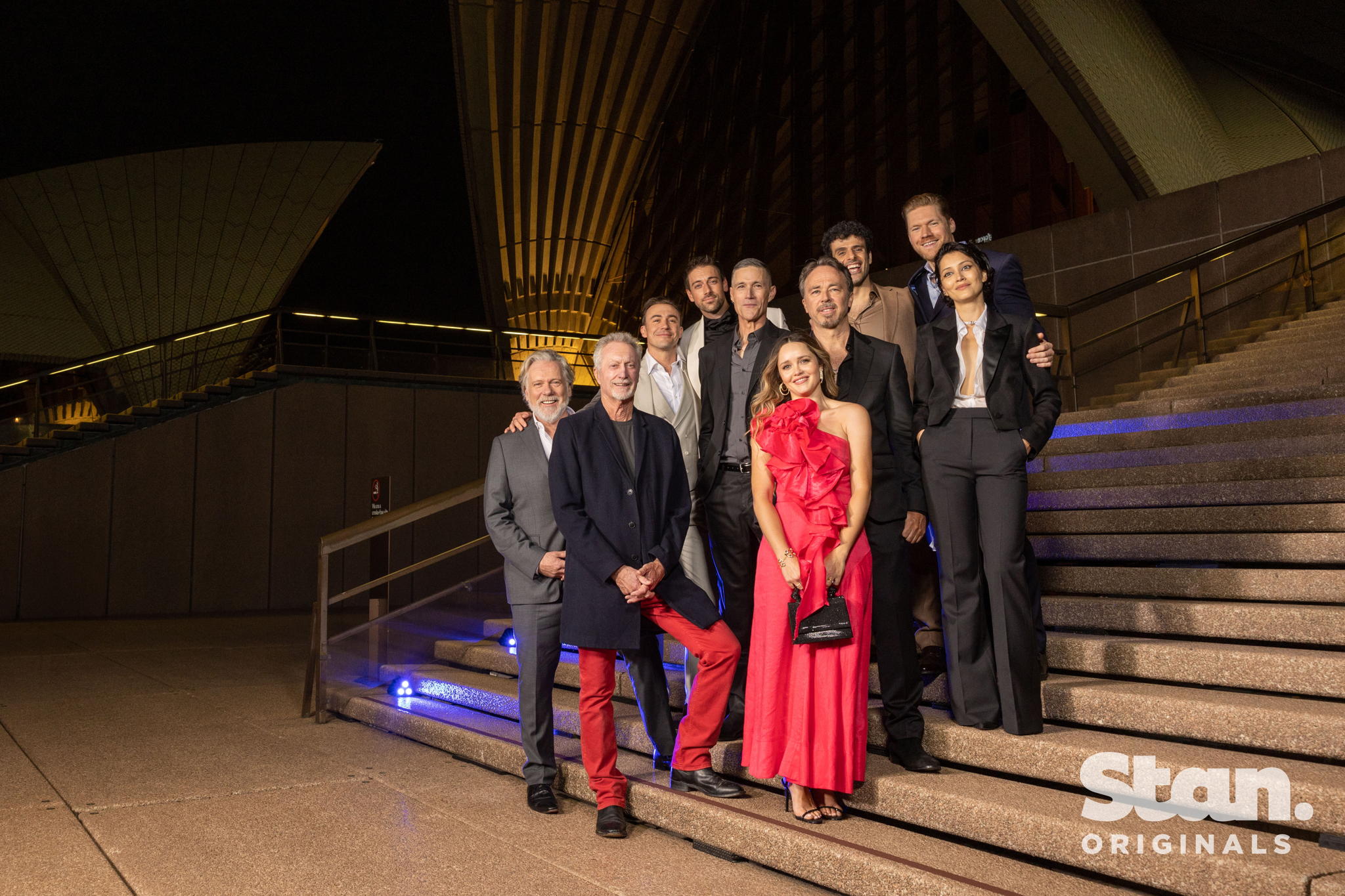 L to R: Erik Thomson, Bryan Brown, Ben O'Toole, Lincoln Younes, Matthew Fox, Rebecca Breeds, Kick Gurry, Fayssal Bazzi, Alexander England, Mel Jarnson L to R: Erik Thomson, Bryan Brown, Ben O'Toole, Lincoln Younes, Matthew Fox, Rebecca Breeds, Kick Gurry, Fayssal Bazzi, Alexander England, Mel Jarnson