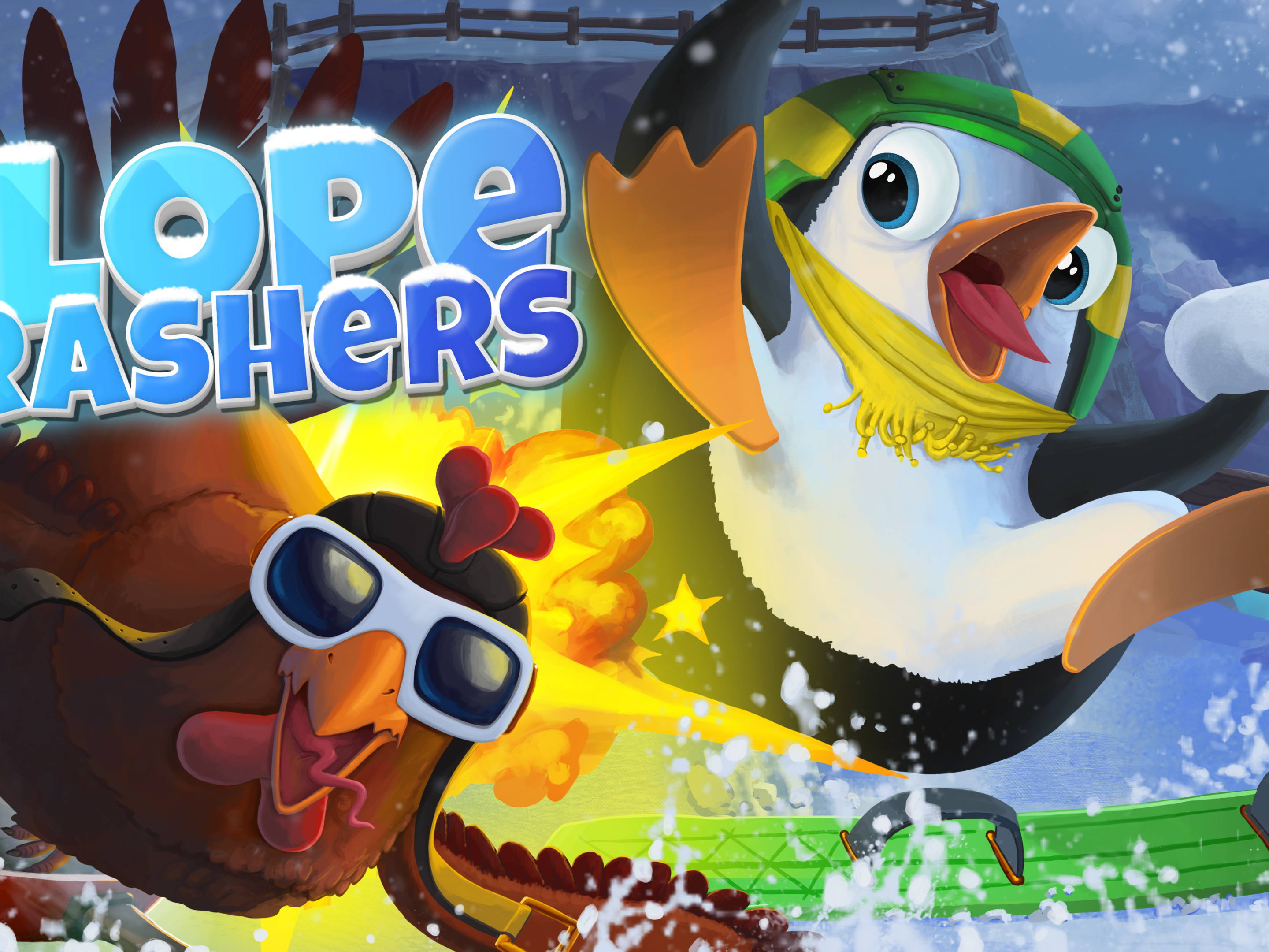 Arcade snowboard racer Slopecrashers shreds its way to Steam on December 4th