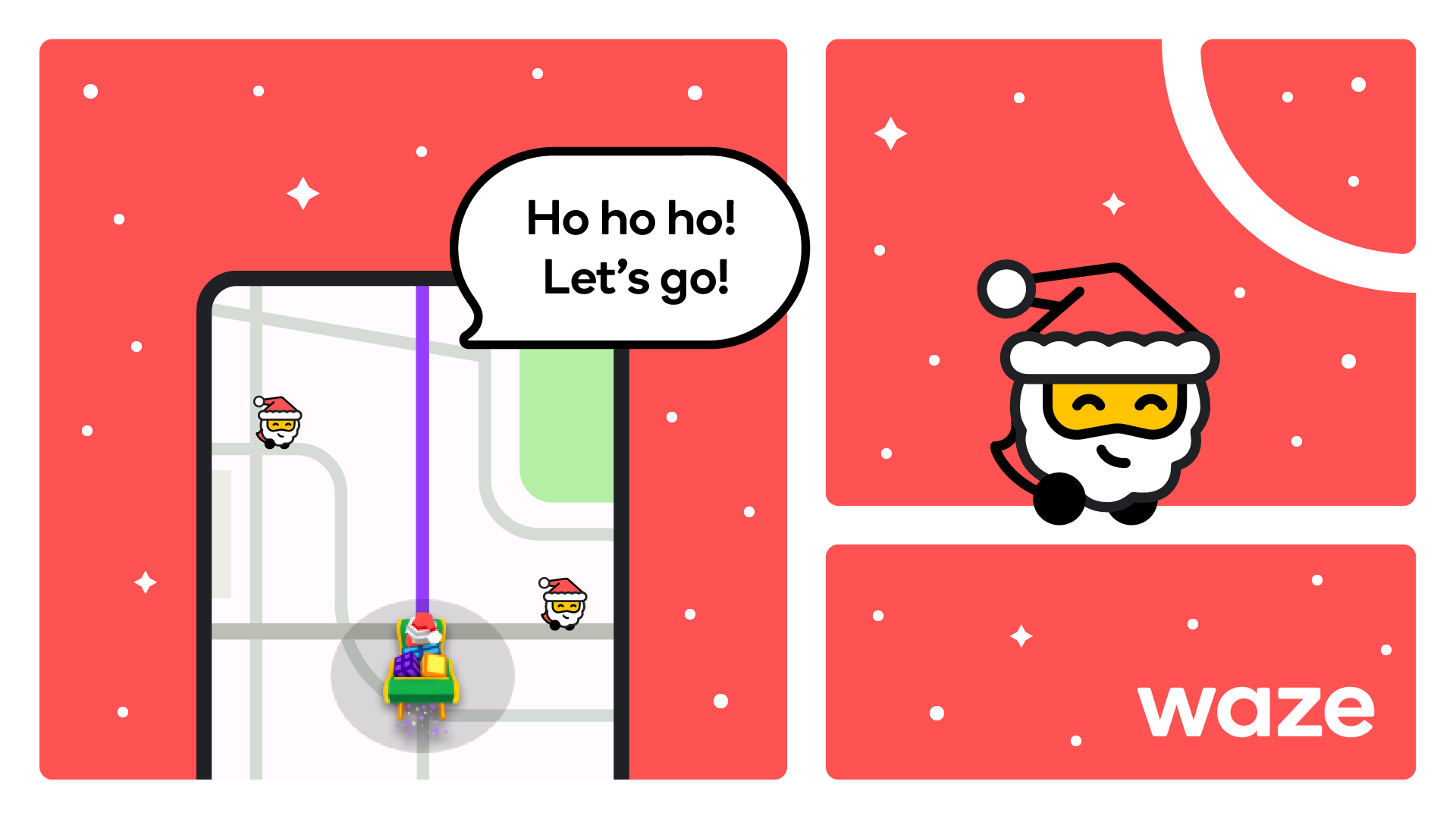 Llegó navidad a Waze con la voz de Papá Noel y más