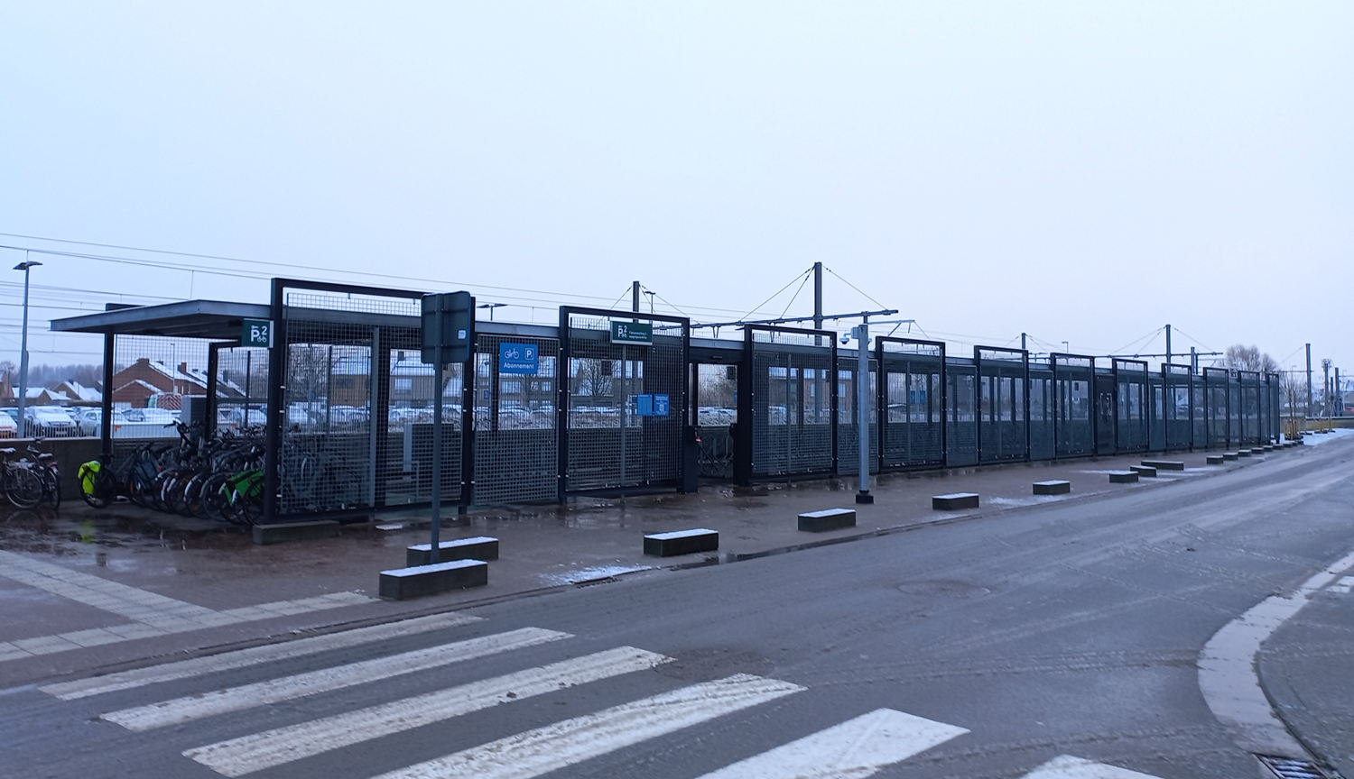 De beveiligde fietsenparking © NMBS