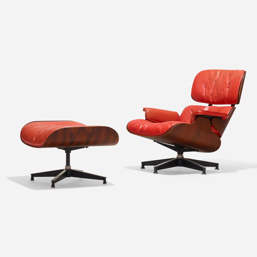 Charles and Ray Eames Special-Order 670 Lounge Chair and 671 Ottoman (1956)