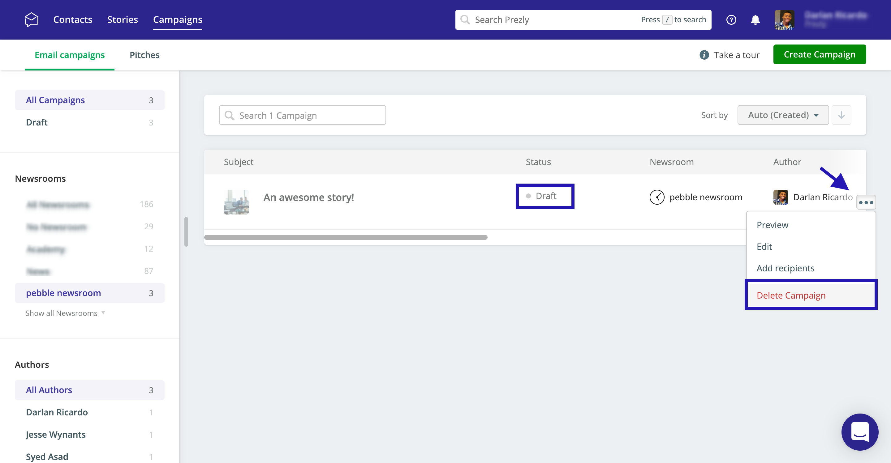 Can I Delete An Email Campaign From My Dashboard Help Section