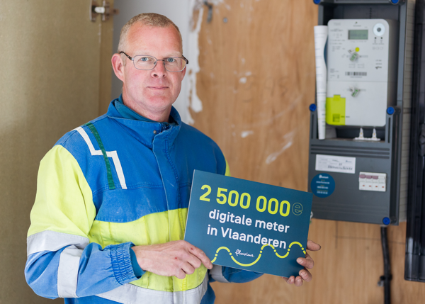 Vlaanderen rondt kaap van 2,5 miljoen digitale energiemeters
