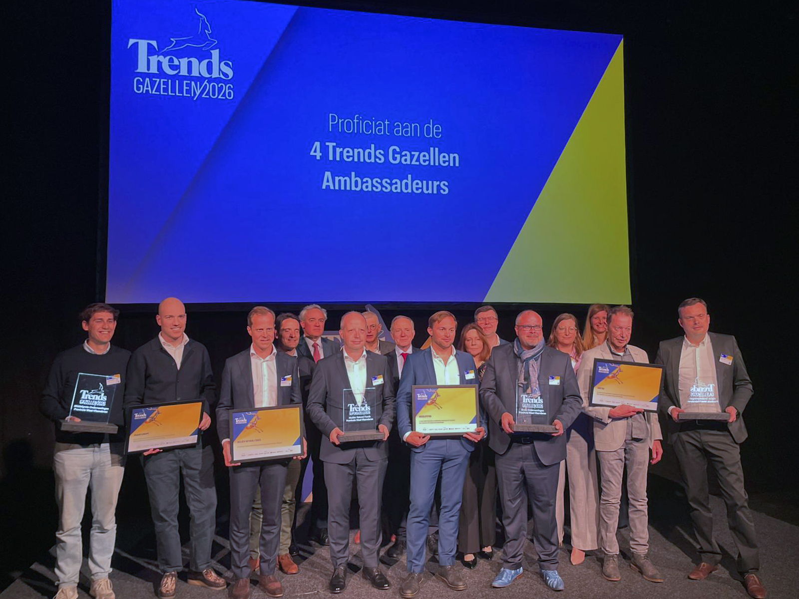 Trends Gazellen 2026: Absoluteyou, Prado Europe en Vintho zijn West-Vlaamse ambassadeurs – Mulder Natural Foods uitgeroepen tot Supergazelle