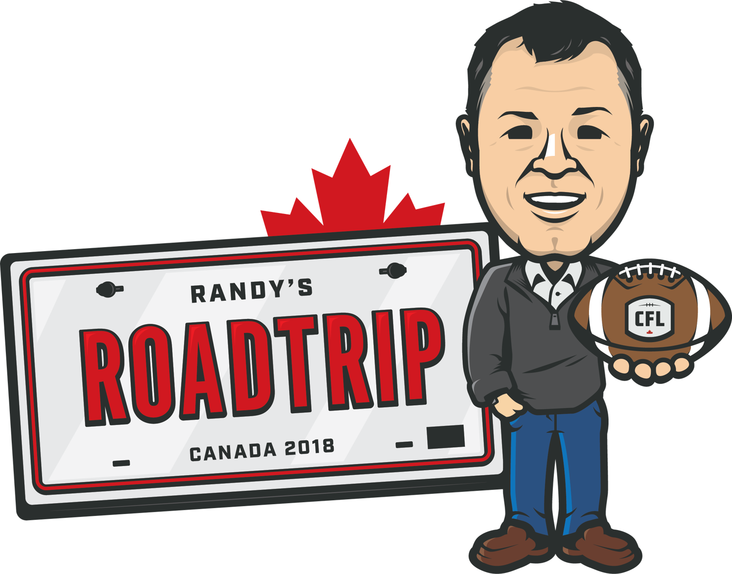 Logo for Randy's CFL Roadtrip.