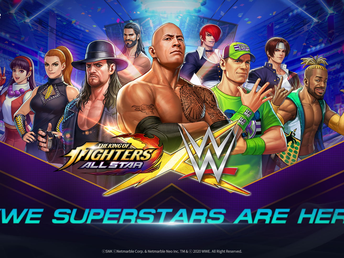 LES SUPERSTARS DE LA WWE SERONT AU RENDEZ-VOUS DANS LA TOUTE NOUVELLE COLLABORATION DE THE KING OF FIGHTERS ALLSTAR