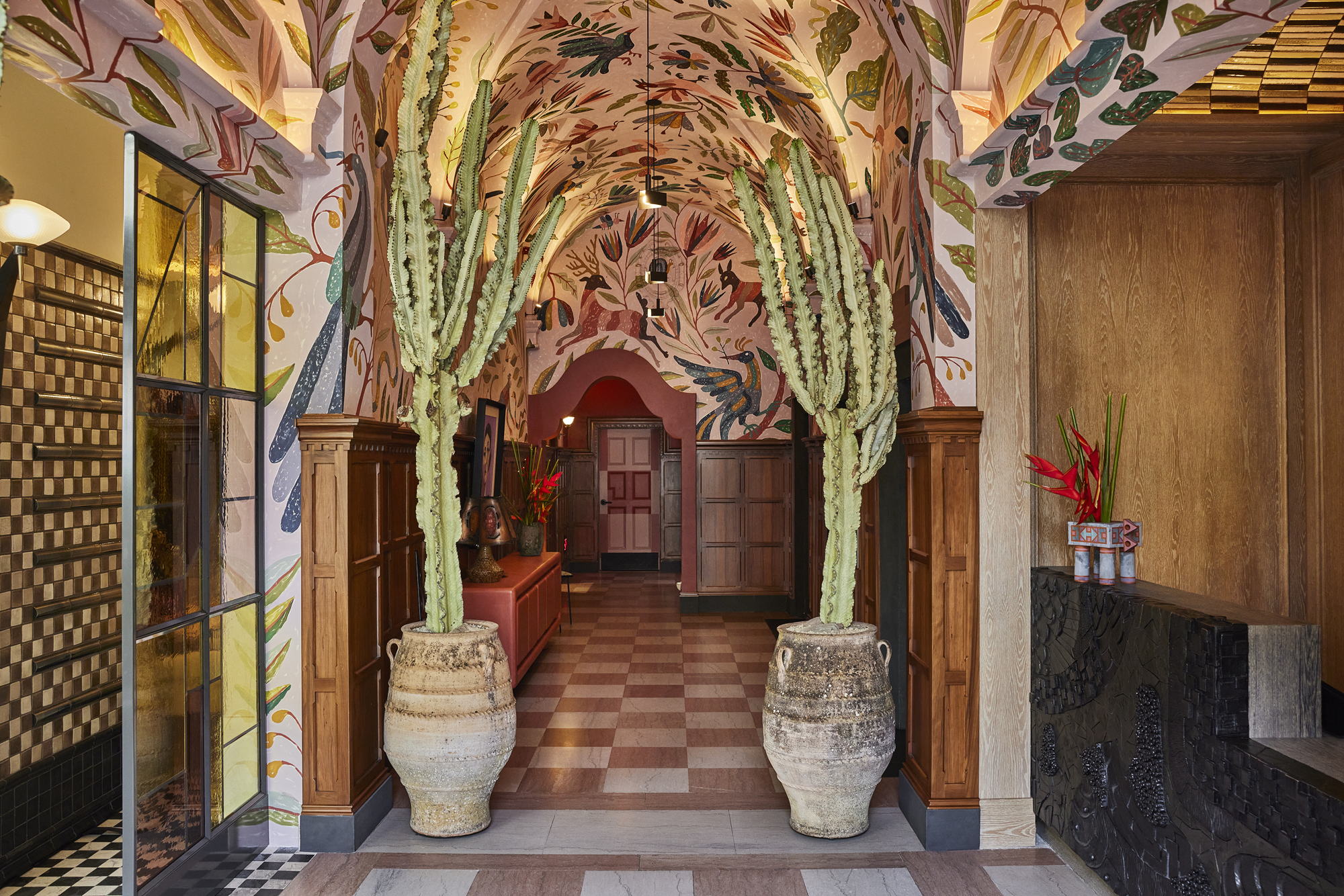 Downtown L.A. Proper Hotel - Reception, by Kelly Wearstler (Image Credit: The Ingalls)